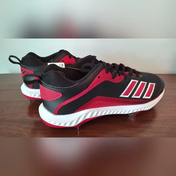 Adidas Icon 6 Bounce - Red Size 10 baseball cleat - Picture 3 of 6
